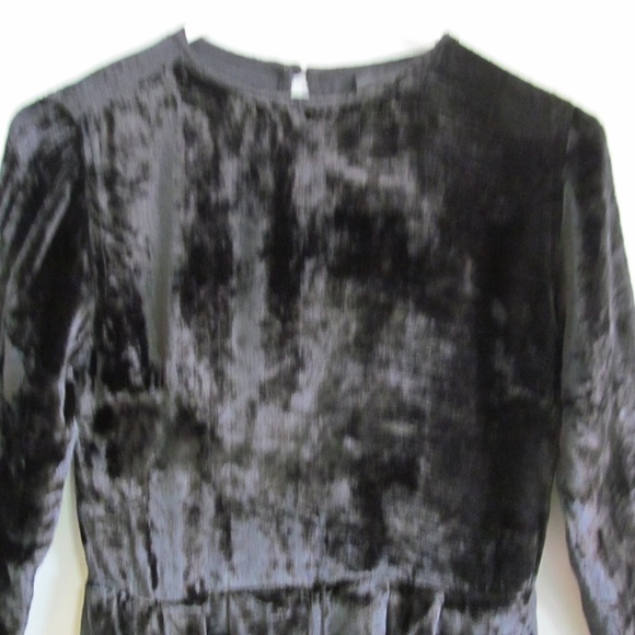 Asos Black Velour Long Sleeve Shorts Romper - Picture 2 of 8